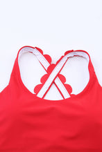 Load image into Gallery viewer, Crisscross Scoop Neck Swim Top
