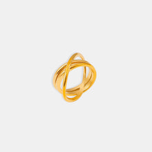 Load image into Gallery viewer, 18K Gold-Plated Crisscross Ring