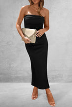 Load image into Gallery viewer, Slit Tube Midi Dress