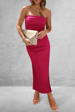 Load image into Gallery viewer, Slit Tube Midi Dress