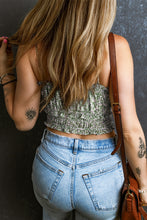 Load image into Gallery viewer, Tied Smocked Printed Square Neck Cami