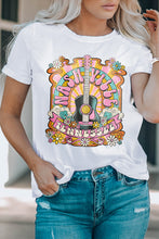 Load image into Gallery viewer, Graphic Round Neck Short Sleeve T-Shirt