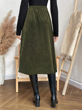 Load image into Gallery viewer, Pocketed Back Elastic Waist Skirt