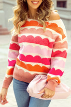 Load image into Gallery viewer, Boat Neck Long Sleeve Sweater