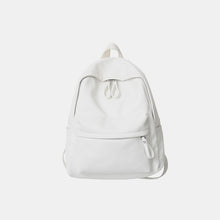 Load image into Gallery viewer, PU Leather Zip Backpack Bag