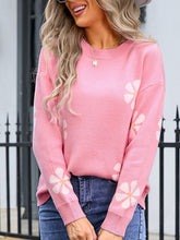 Load image into Gallery viewer, Angel Wings Round Neck Long Sleeve Sweater