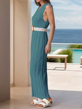 Load image into Gallery viewer, Round Neck Sleeveless Knit Dress