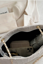 Load image into Gallery viewer, Polyester Texture Chain Tote bag