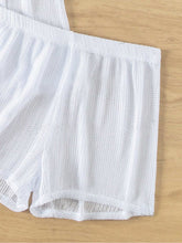 Load image into Gallery viewer, Open Front Half Sleeve Top and Shorts Cover Up Set