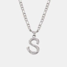 Load image into Gallery viewer, Titanium Steel Letter Pendant Necklace