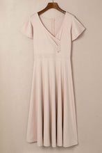 Load image into Gallery viewer, Flutter Sleeve Surplice Midi Dress