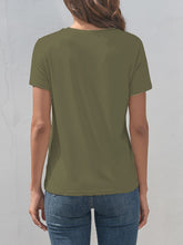 Load image into Gallery viewer, Rabbit Graphic Round Neck Short Sleeve T-Shirt