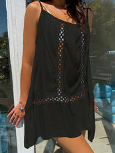 Load image into Gallery viewer, Cutout Scoop Neck Spaghetti Strap Cover Up