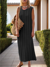 Load image into Gallery viewer, Round Neck Sleeveless Knit Dress