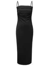 Load image into Gallery viewer, Backless Cowl Neck Sleeveless Cami Dress