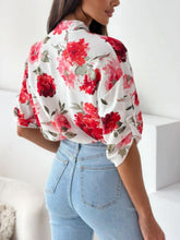 Load image into Gallery viewer, Printed Button Up Half Sleeve Shirt