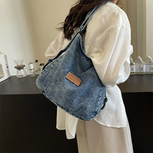 Load image into Gallery viewer, Adjustable Strap Denim Shoulder Bag