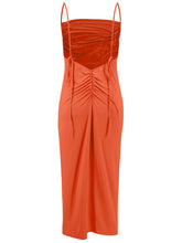 Load image into Gallery viewer, Backless Cowl Neck Sleeveless Cami Dress