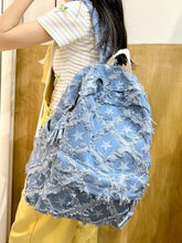 Load image into Gallery viewer, Star Denim Backpack Bag