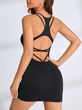 Load image into Gallery viewer, Crisscross Scoop Neck Active Dress