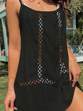 Load image into Gallery viewer, Cutout Scoop Neck Spaghetti Strap Cover Up