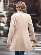 Load image into Gallery viewer, Collared Neck Long Sleeve Longline Coat