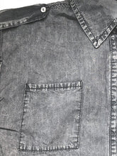 Load image into Gallery viewer, Collared Neck Cap Sleeve Denim Top