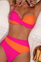 Load image into Gallery viewer, Contrast Sweetheart Neck Bikini Set