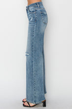 Load image into Gallery viewer, RISEN Full Size High Waist Distressed Wide Leg Jeans