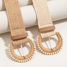 Load image into Gallery viewer, Bead Buckle Woven Belt