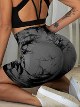 Load image into Gallery viewer, Tie-Dye High Waist Active Shorts