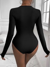 Load image into Gallery viewer, Perfee Twisted Round Neck Long Sleeve Bodysuit