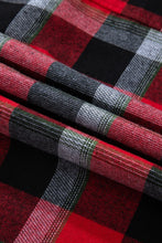 Load image into Gallery viewer, Plaid Long Sleeve Top and Pants Lounge Set
