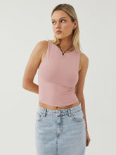 Load image into Gallery viewer, Round Neck Cropped Tank