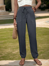Load image into Gallery viewer, Textured High Waist Joggers