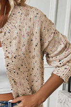 Load image into Gallery viewer, Confetti Button Up Long Sleeve Cardigan