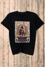 Load image into Gallery viewer, Graphic Round Neck Short Sleeve T-Shirt
