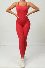 Load image into Gallery viewer, Crisscross Scoop Neck Sleeveless Active Jumpsuit