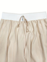 Load image into Gallery viewer, Round Neck Short Sleeve Top and Tied Pants Set