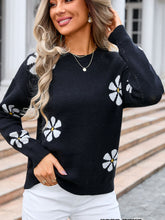 Load image into Gallery viewer, Angel Wings Round Neck Long Sleeve Sweater