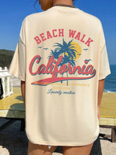 Load image into Gallery viewer, Letter Graphic Round Neck Half Sleeve T-Shirt