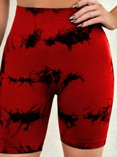 Load image into Gallery viewer, Tie-Dye High Waist Active Shorts