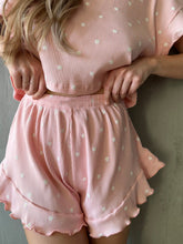 Load image into Gallery viewer, Printed Round Neck Top and Shorts Set