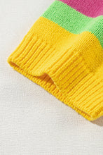 Load image into Gallery viewer, Color Block Round Neck Half Sleeve Knit Top