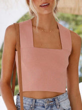 Load image into Gallery viewer, Square Neck Wide Strap Tank