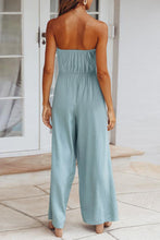 Load image into Gallery viewer, Tied Cutout Tube Wide Leg Jumpsuit
