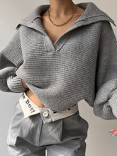 Load image into Gallery viewer, Johnny Collar Long Sleeve Sweater