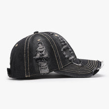 Load image into Gallery viewer, Distressed Adjustable Cotton Baseball Cap