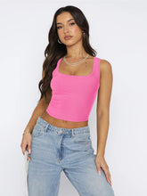 Load image into Gallery viewer, Square Neck Wide Strap Tank