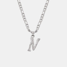 Load image into Gallery viewer, Titanium Steel Letter Pendant Necklace
